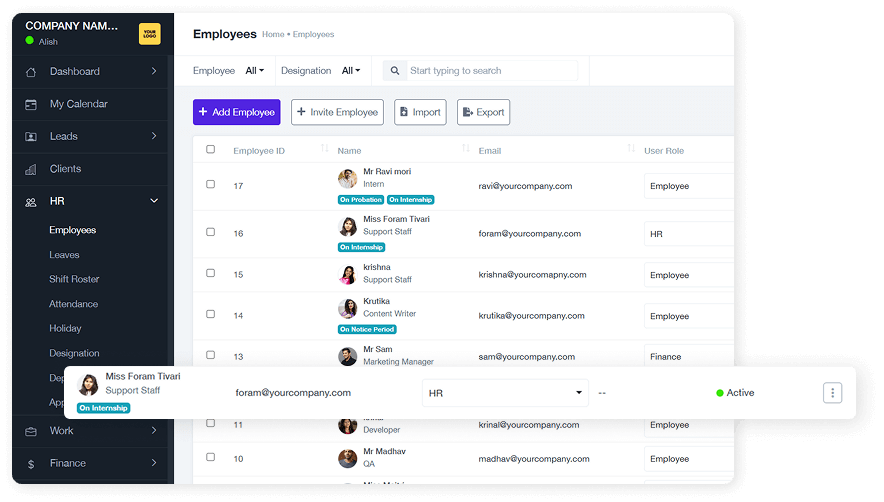HR Management Simplify HR Payroll Attendance | Worksprint.pro HR Management